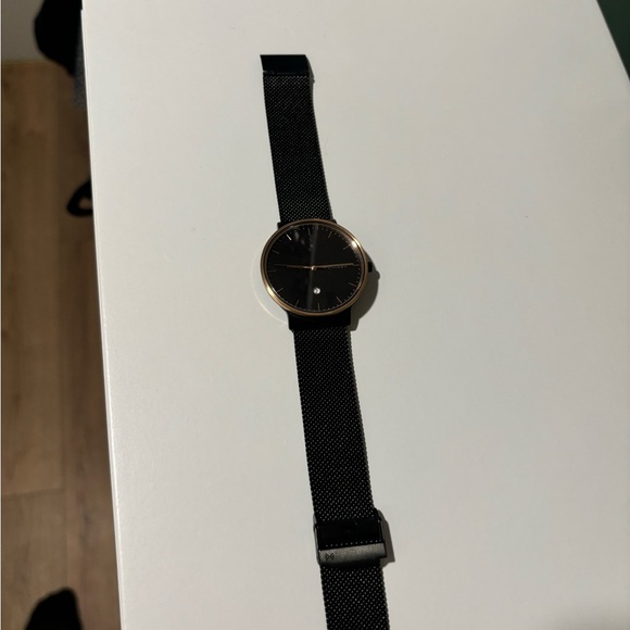 Skagen Black Mesh Strap Watch - Picture 4 of 5